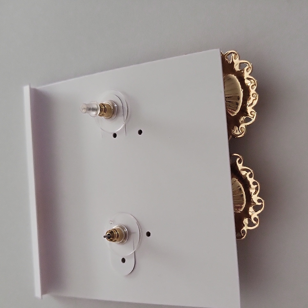 Natasha Rinestone statement dangle earrings - Picture 2 of 3